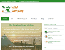 Tablet Screenshot of nearlywildcamping.org
